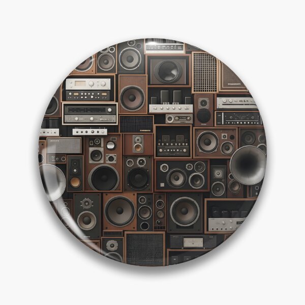Item preview, A modern, minimalist speaker is presented in a studio shot against a sleek, dark background, emphasizing its design designed and sold by homydesign.