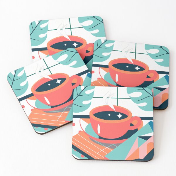 Item preview, “Tropical Morning Coffee Bliss” designed and sold by ART ATTACK ZONE.