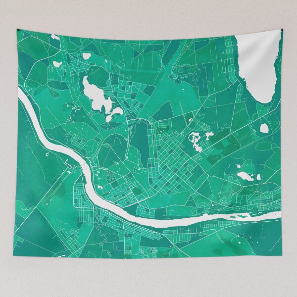 Item preview, Daugavpils City Map of Latvia - Watercolor designed and sold by deMAP.