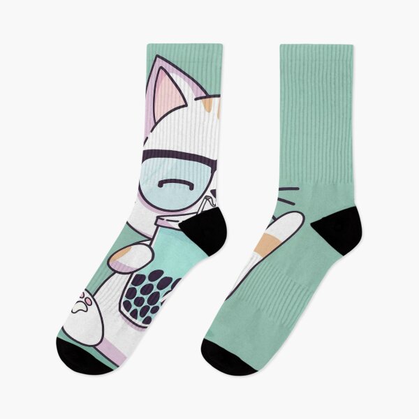 Item preview, Adorable Sunglasses Cat Loves Bubble Tea designed and sold by ArteMinds.