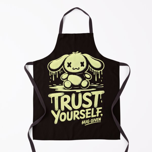 Item preview, Trust Yourself Hug Given – Cute Creepy Bunny Grunge T-Shirt designed and sold by T3goods.