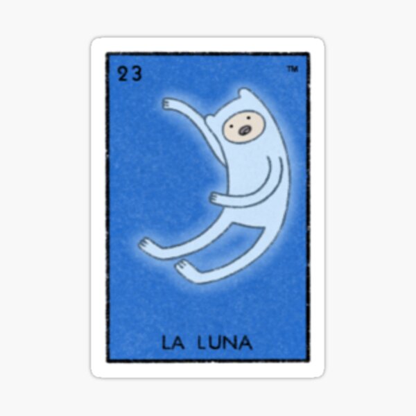 Item preview, Adventure Time Loteria - La Luna/Astral Plane Finn designed and sold by Stineosaur.