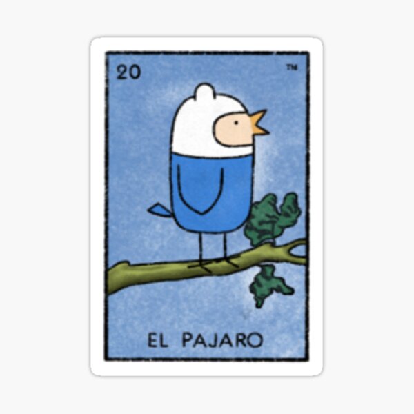 Item preview, Adventure Time Loteria - El Pajaro/Bird Finn designed and sold by Stineosaur.