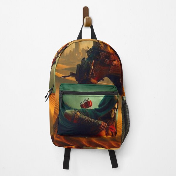 Item preview, Title: Post-Apocalyptic Desert Archer Art Print designed and sold by Ghost Archer Illusions.