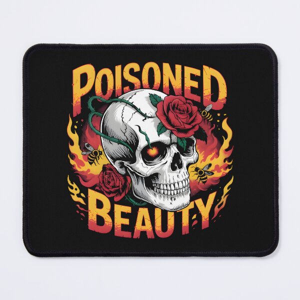 Item preview, Poisoned Beauty – Dark Aesthetic Floral Skull T-Shirt designed and sold by T3goods.