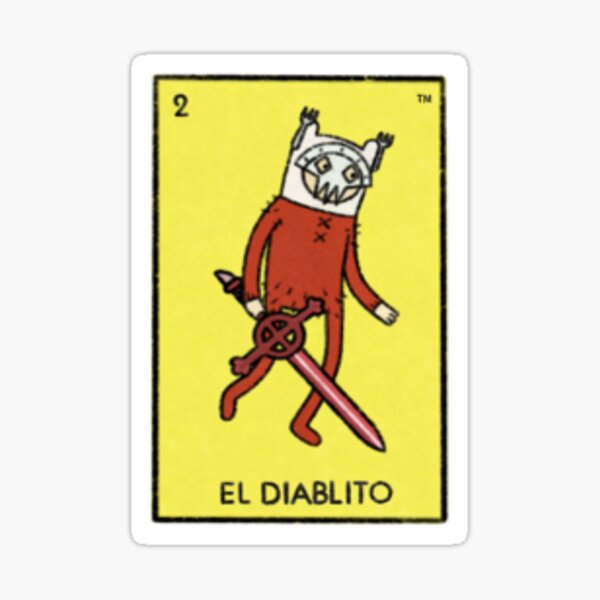 Item preview, Adventure Time Loteria - El Diablito/Demon Finn designed and sold by Stineosaur.