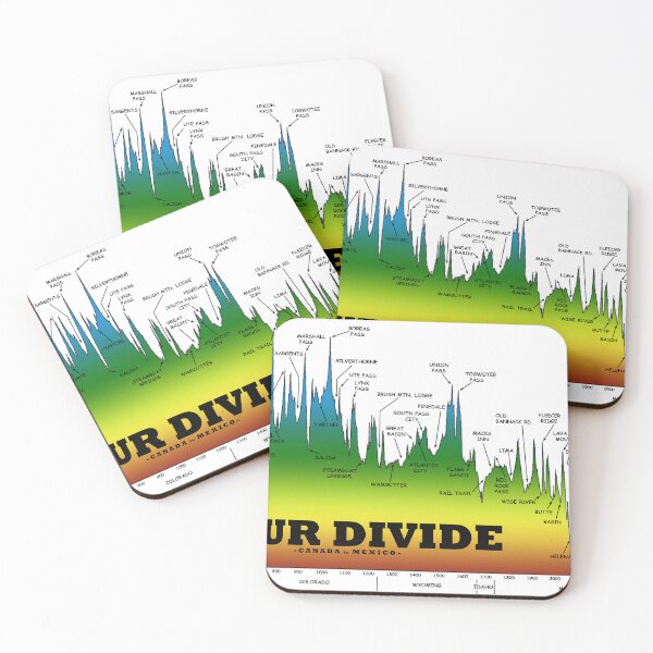 Item preview, NOBO Tour Divide Elevation Profile, TD Logo designed and sold by schillingsworth.