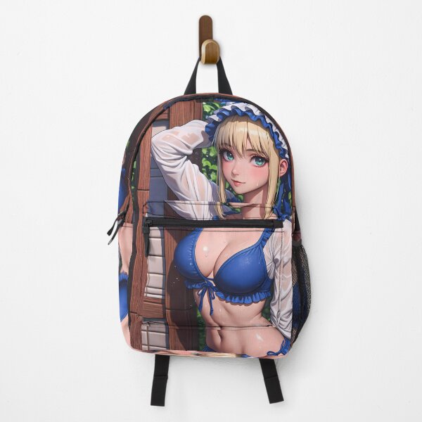 Item preview, Saber Fate Stay Night Anime Girl Blue Bikini White Frills Charm designed and sold by bolleykoldl.
