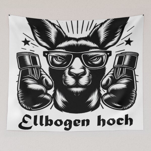 Item preview, Ellbogen hoch – Känguru mit Haltung designed and sold by Mariacristina1.