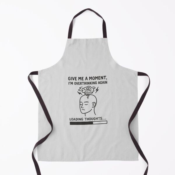 Item preview, Give Me a Moment, I’m Overthinking Again | Funny Relatable Overthinker Quote Design designed and sold by Printynest.