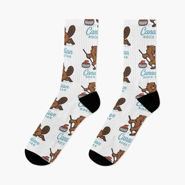 Item preview, Canadian Rock Star Beaver Curling designed and sold by retrographics.