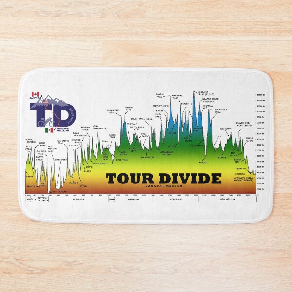 Item preview, Tour Divide Elevation Profile, TD Logo designed and sold by schillingsworth.