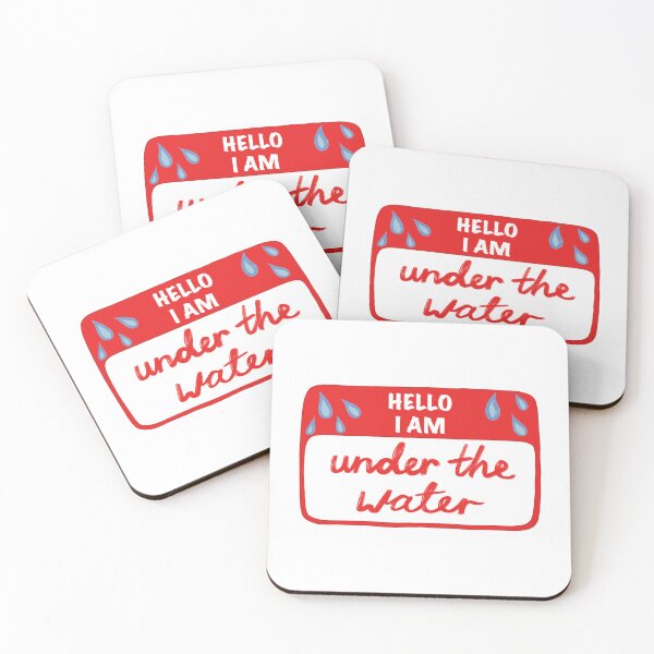 Item preview, I am under the water Name Tag designed and sold by JustWantsSleep.