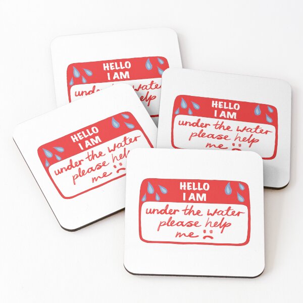 Item preview, I am under the water please help me :( Name Tag designed and sold by JustWantsSleep.