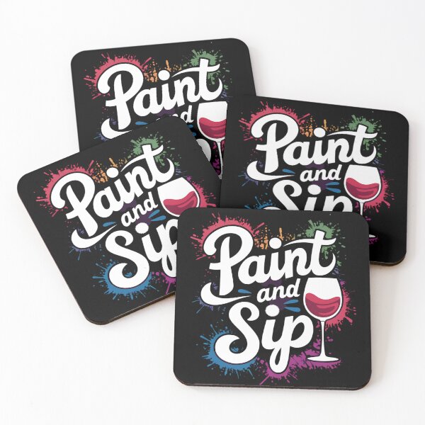 Item preview, Wine Lover Drinkers Graphic Paint and Sip Party Drinking designed and sold by MAKOPOKOShop.