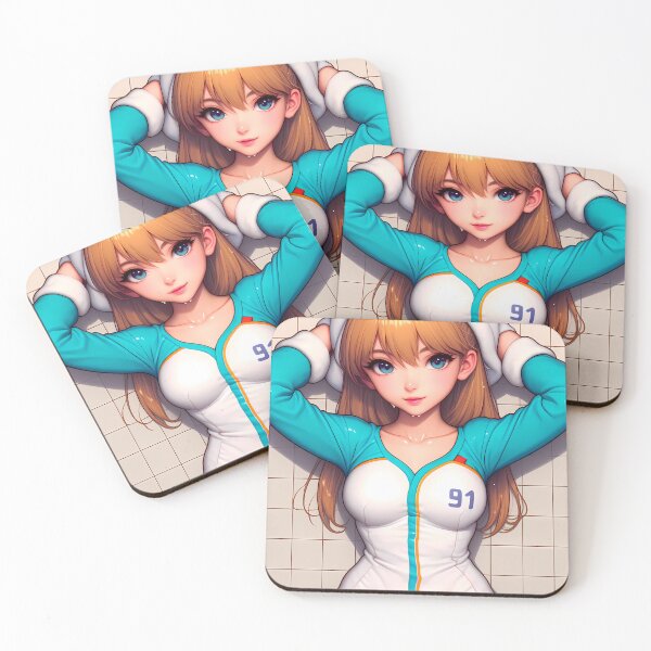 Item preview, Asuka Langley Soryu Neon Genesis Evangelion Shower Suit Playful Hoodie Anime Girl designed and sold by nabutayatsen5.