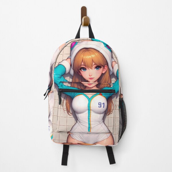Item preview, Asuka Langley Soryu Neon Genesis Evangelion Shower Suit Playful Hoodie Anime Girl designed and sold by nabutayatsen5.