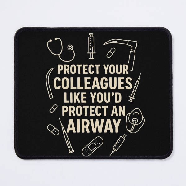 Item preview, Protect Your Colleagues Like You’d Protect an Airway designed and sold by catthemedic.