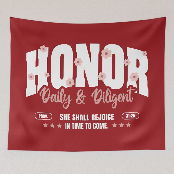 Item preview, HONOR Daily & Diligent | Proverbs 31:25 designed and sold by Marellyssv.