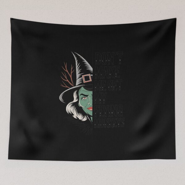 Item preview, Witch Halloween Don't Make Me Get My Flying Monkeys designed and sold by MAKOPOKOShop.