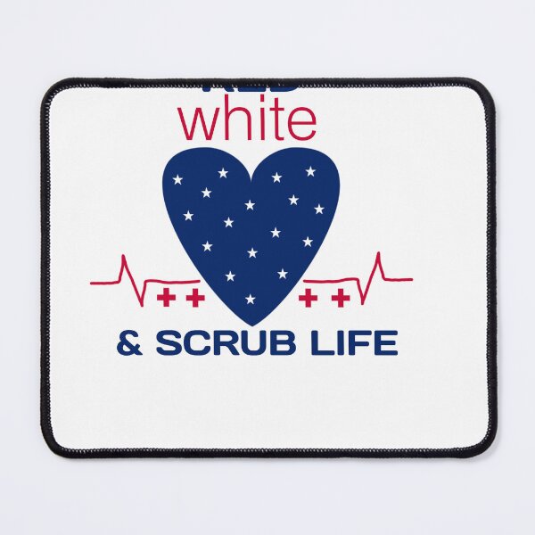 Item preview, Red,white and scrub life - USA independent day designed and sold by Abibless1998.