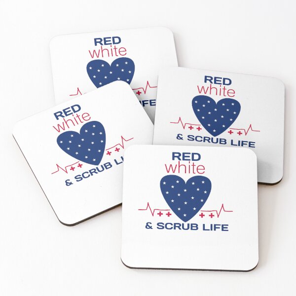 Item preview, Red,white and scrub life - USA independent day  designed and sold by Abibless1998.