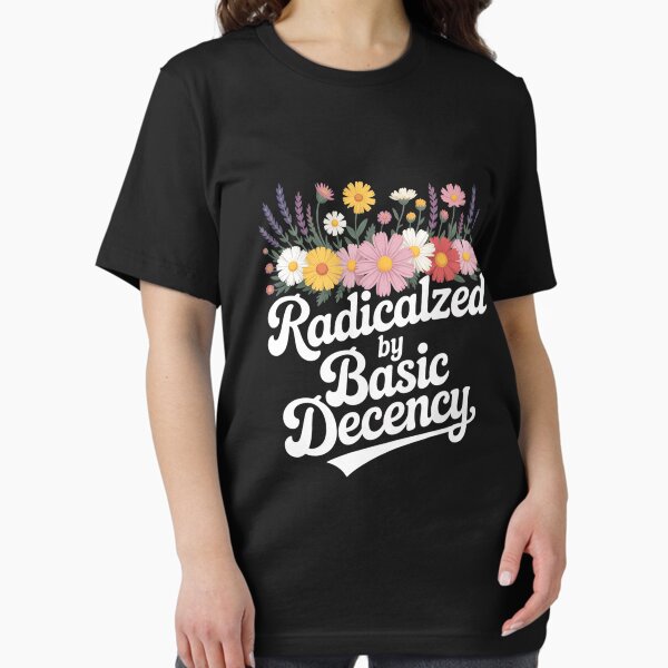 Item preview, Womens Radicalized By Basic Decency V-Neck designed and sold by LYCANTHRA.