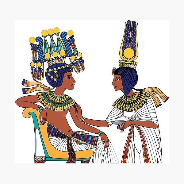 Item preview, Tutankhamun and Ankhesenamun designed and sold by luthientelrunya.