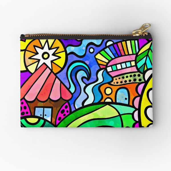 Item preview, Vibrantly Colorful Doodle Hearts And Flowers Digital Art  designed and sold by DEC02.