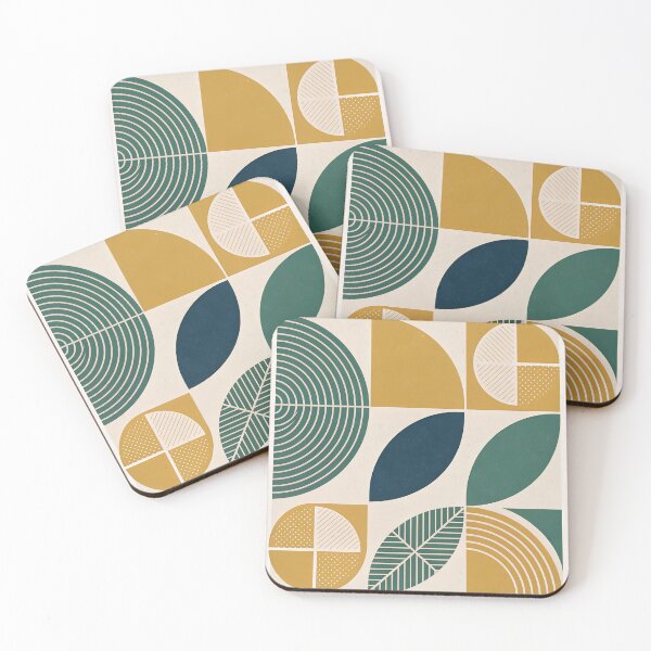 Item preview, Bold Geometric Abstract with Retro Textures – Scandinavian Background designed and sold by niteshRart.