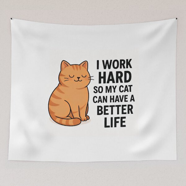 Item preview, Funny Cat Quote for Pet Lovers Design designed and sold by Amr Siam.