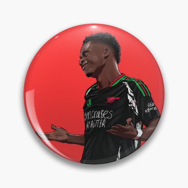 Item preview, Bukayo Saka Celebration Sticker designed and sold by farqaleitart.