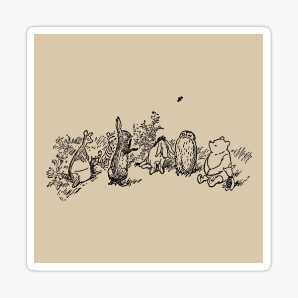 Vista previa del artículo con la obra «Pooh y sus amigos», diseñado y vendido por Alllart.