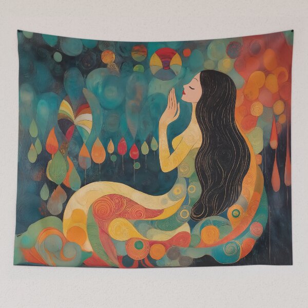 Item preview, A modernist design of a mermaid in folk style. designed and sold by HEMRO.