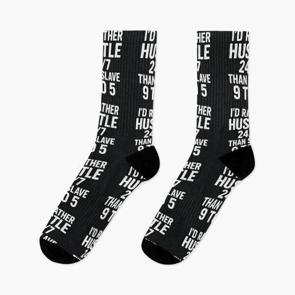 Item preview, Hustle 24/7 Motivational Quote for Entrepreneurs designed and sold by Amr Siam.