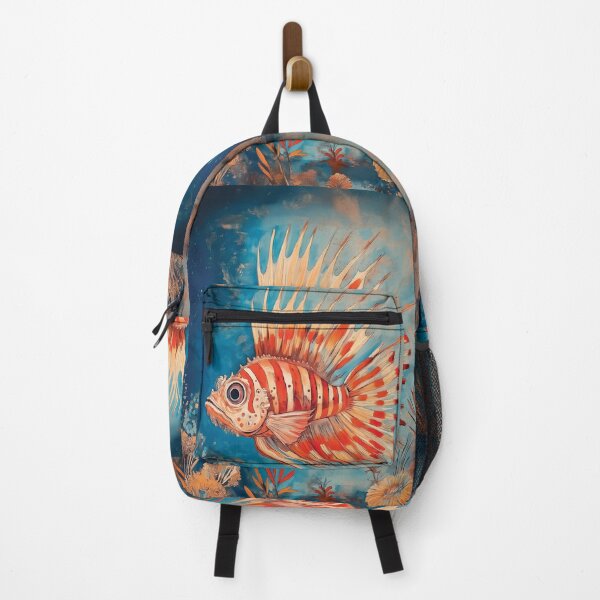 Item preview, A stylized design of a venomous lionfish swimming underwater. designed and sold by HEMRO.