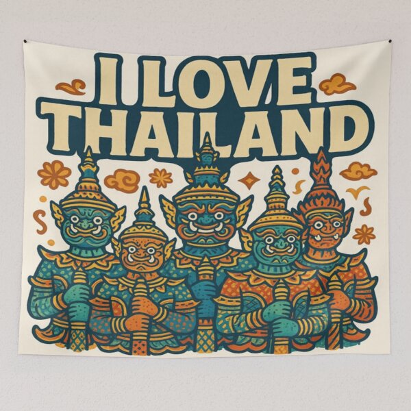 Item preview, “Guardians of Thailand – The Five Thai Giants” designed and sold by Modthai.