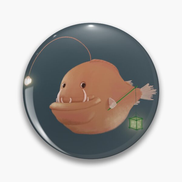 Item preview, An Anglerfish Holding A Lantern designed and sold by Pudding Imagines.