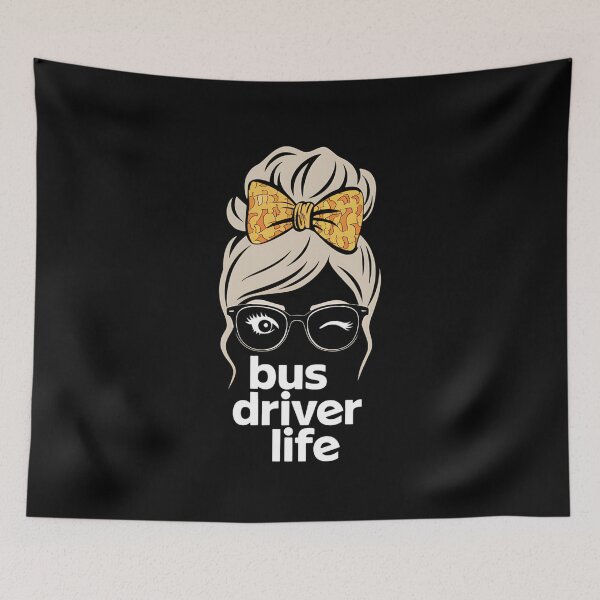 Item preview, Womens Bus Driver Life Messy Bun Sunflower School Bus Driver designed and sold by MAKOPOKOShop.