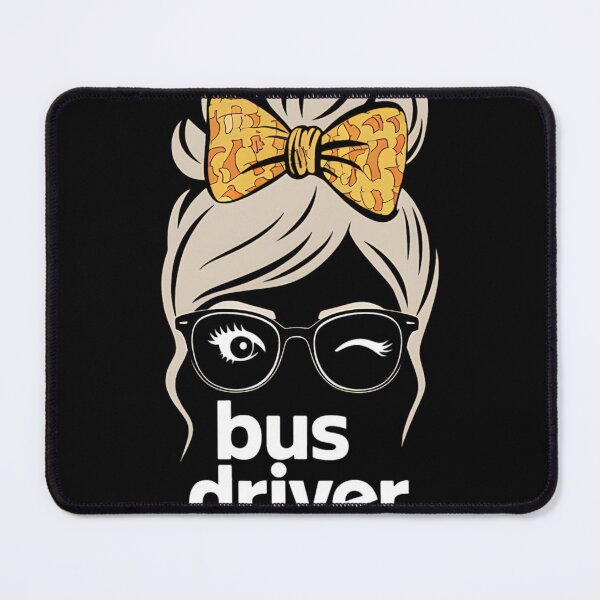 Item preview, Womens Bus Driver Life Messy Bun Sunflower School Bus Driver designed and sold by MAKOPOKOShop.