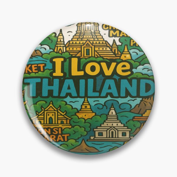 Item preview, Around Thailand” T-Shirt – Iconic Thai Cities & Islands | I ♥ THAILAND Design by MODTHAI designed and sold by Modthai.