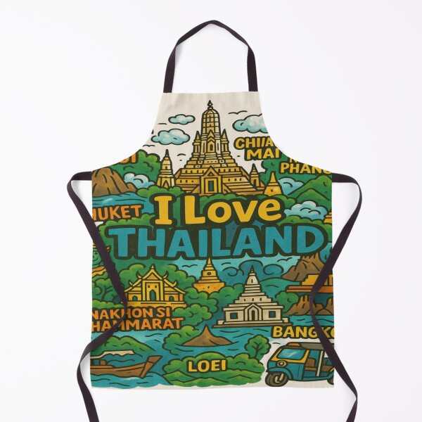 Item preview, Around Thailand” T-Shirt – Iconic Thai Cities & Islands | I ♥ THAILAND Design by MODTHAI designed and sold by Modthai.