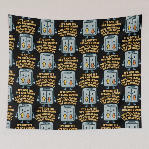 Item preview, Funny Elevator Pun Shirt – “It’s Got Its Ups and Downs” Kawaii Design designed and sold by TeeTimeTreasure.