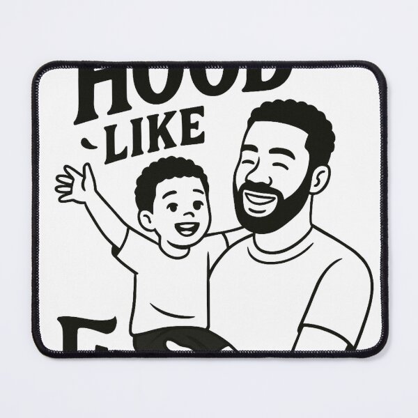 Artikelvorschau, Ain’t No Hood Like Fatherhood Shirt – Illustration eines schwarzen Vaters und Sohns | Vatertagsgeschenk für Papa, afroamerikanischen Papa entworfen und verkauft von Expressiveess1.