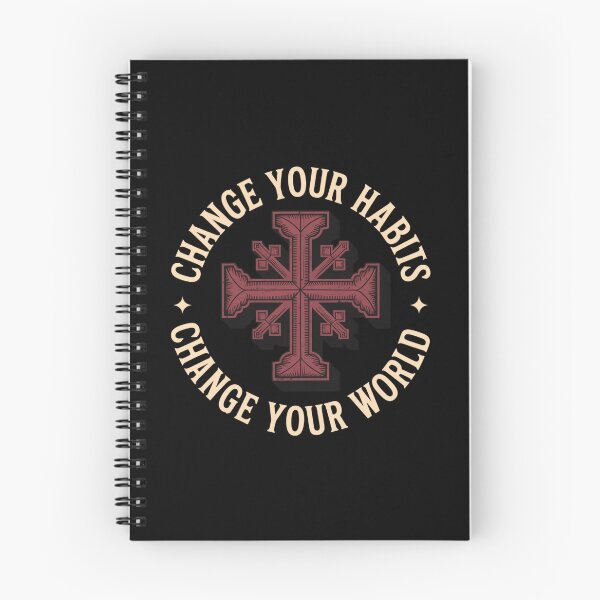 Item preview, Change Your Habits, Change Your World Dark Cross designed and sold by Peter Stawicki.