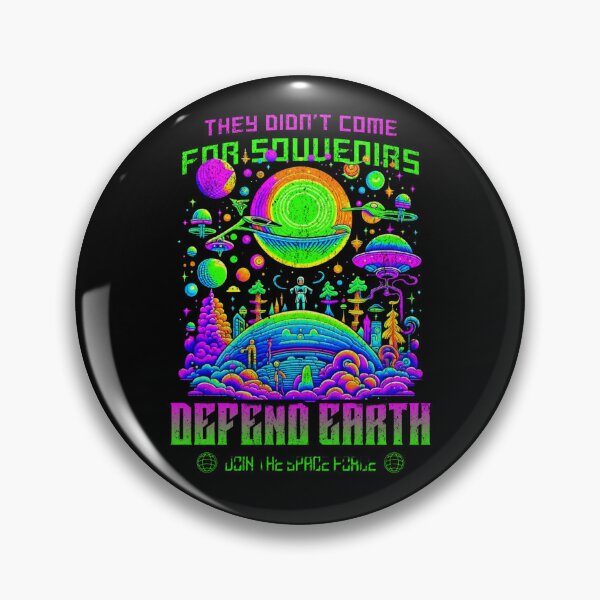 Item preview, Defend Earth Alien Invasion Space Force  designed and sold by flidesign .