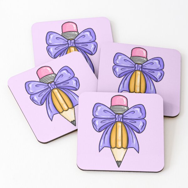 Item preview, Pencil with bow cute teacher pencil designed and sold by TIPbyAshley.
