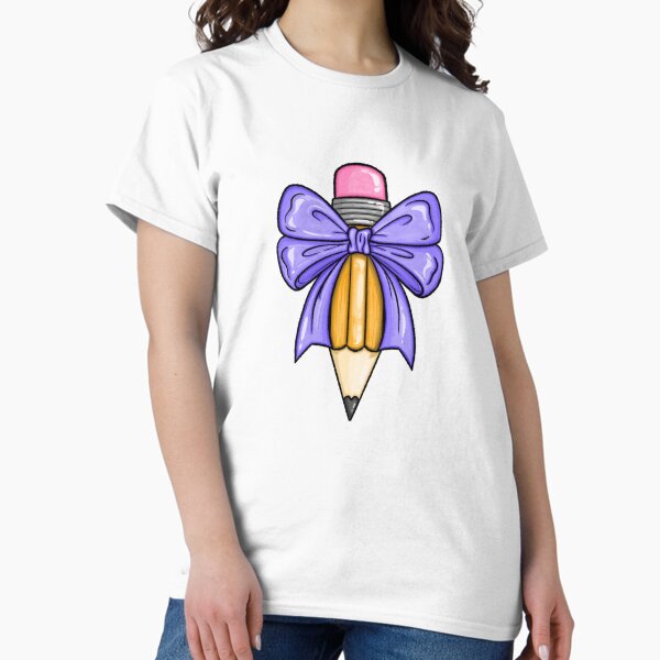 Item preview, Pencil with bow cute teacher pencil designed and sold by TIPbyAshley.