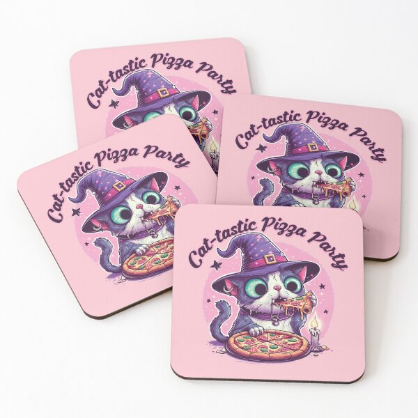 Item preview, Cat- tastic Pizza Party designed and sold by Scaryzz.