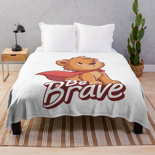 Item preview, Motivation meme - Be Brave Lion Cub designed and sold by hamishby.